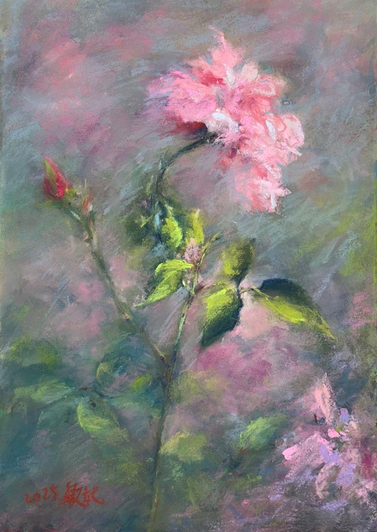黃花與藍瓶
