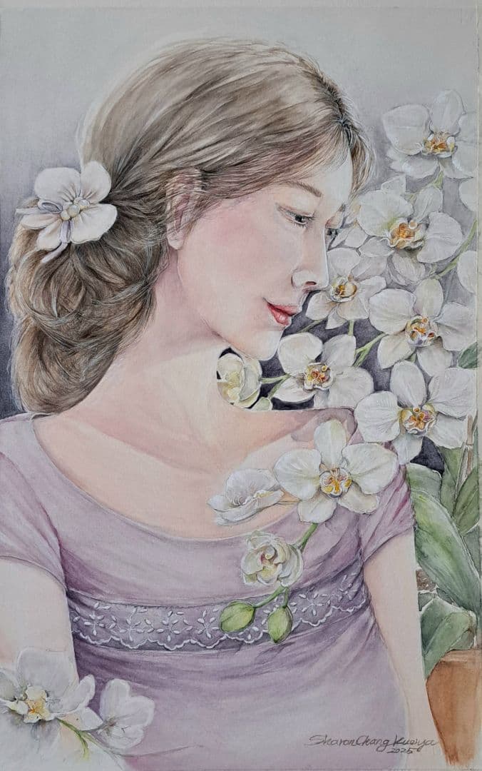 幽蘭靜謐綻放的心