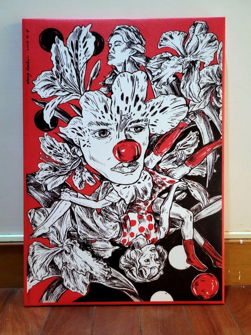 棋局-油畫布無框複製畫(預購作品) 2