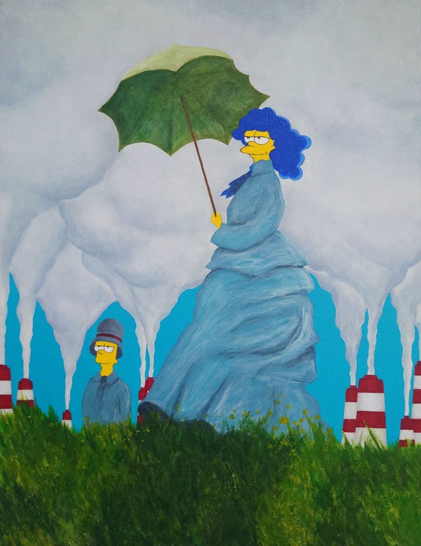 撐陽傘的美枝Marge with a Parasol