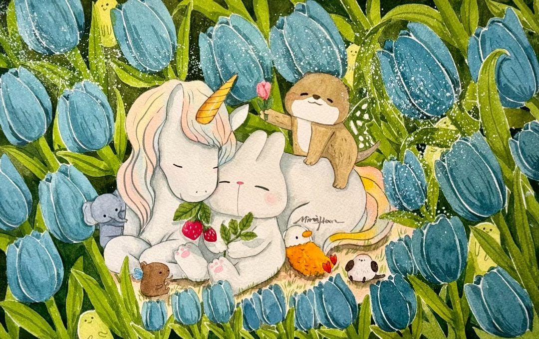 藍色花園的擁抱