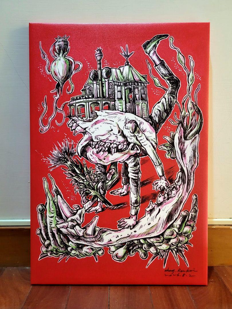 移動家園-油畫布無框複製畫(預購作品) 2