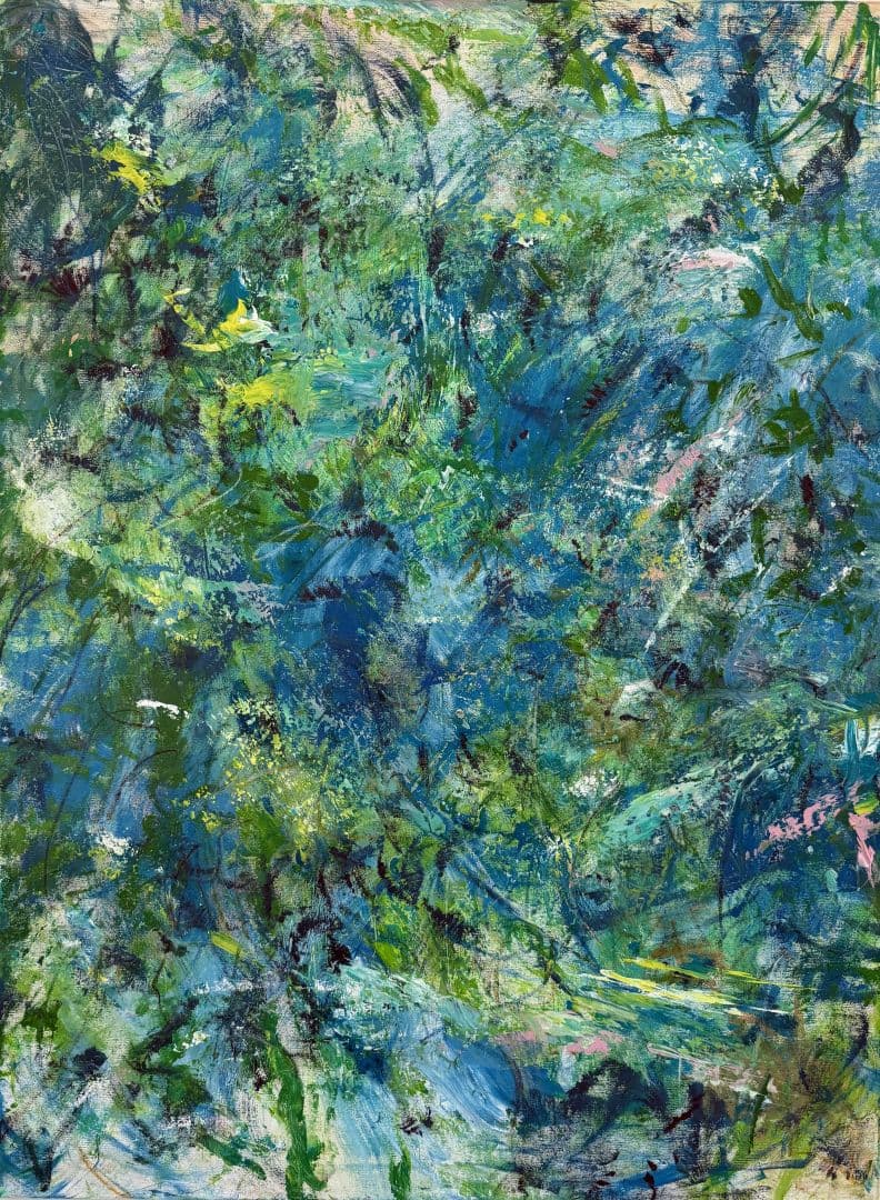 森林深處一湖寧靜的水(二聯作) Forest's Embrace, a Silent Lake 3