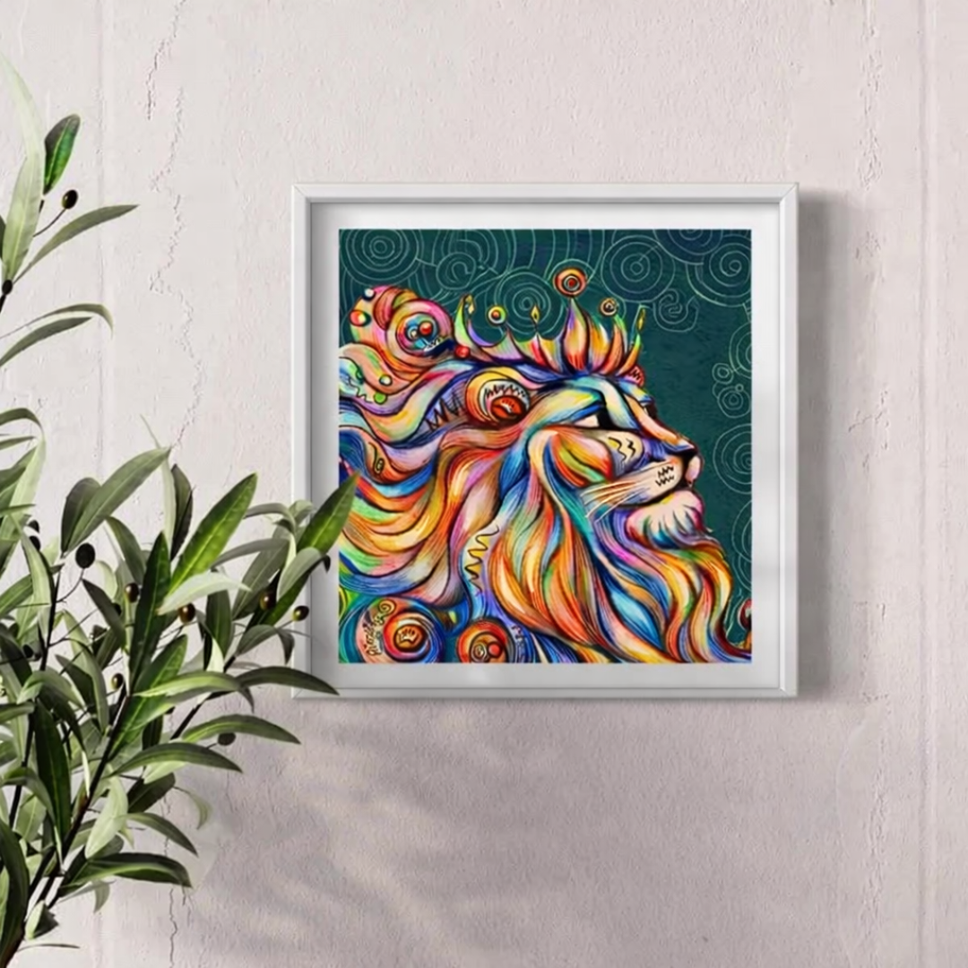 幻彩獅王(含框) 2