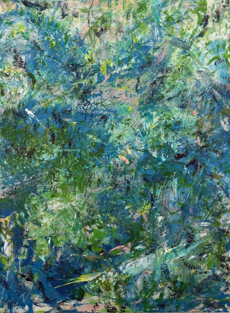 森林深處一湖寧靜的水(二聯作) Forest's Embrace, a Silent Lake 2