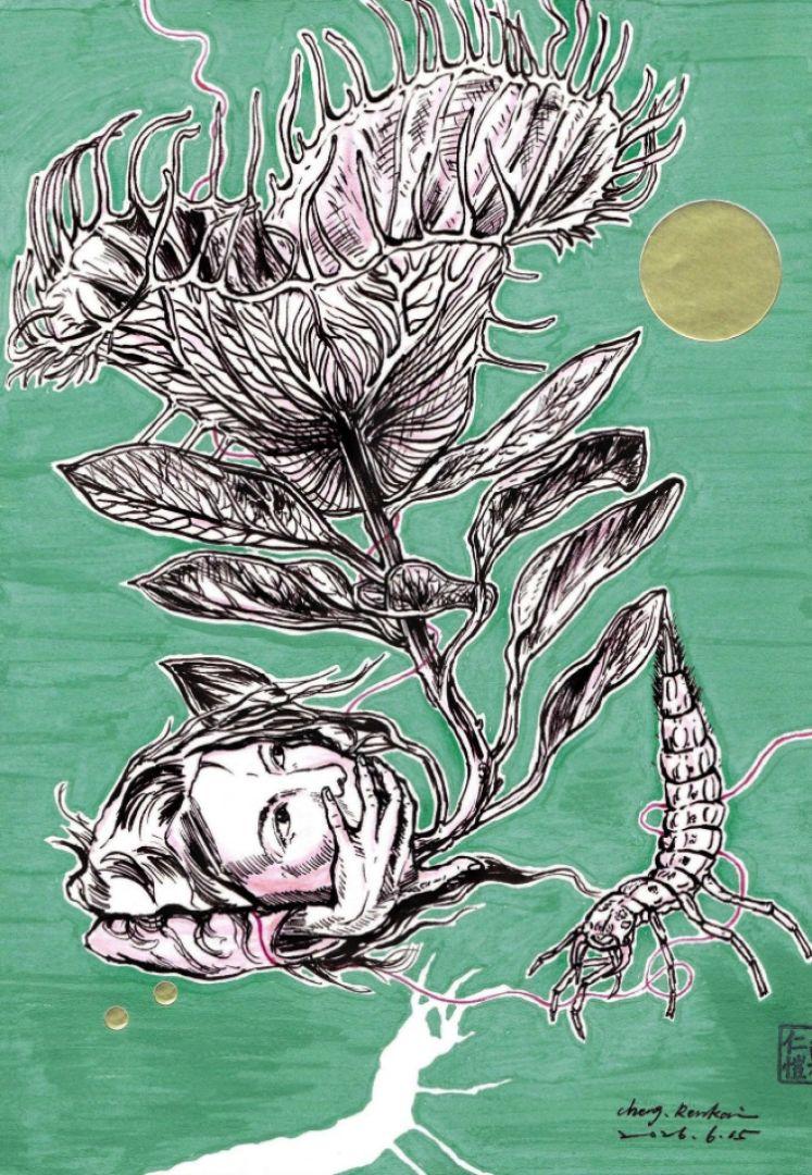芽之1-油畫布無框複製畫(預購作品)