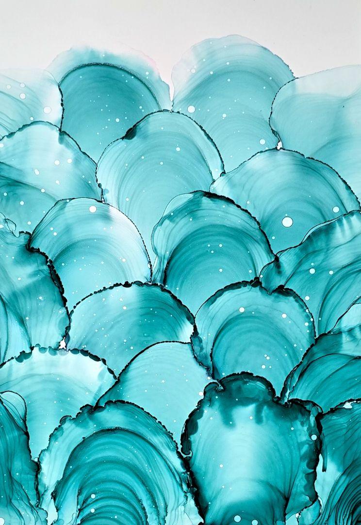酒精墨水 - 「麟」 孔雀石綠