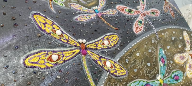 蜻蜓星球_Dragonfly Planet(珠寶畫) 4