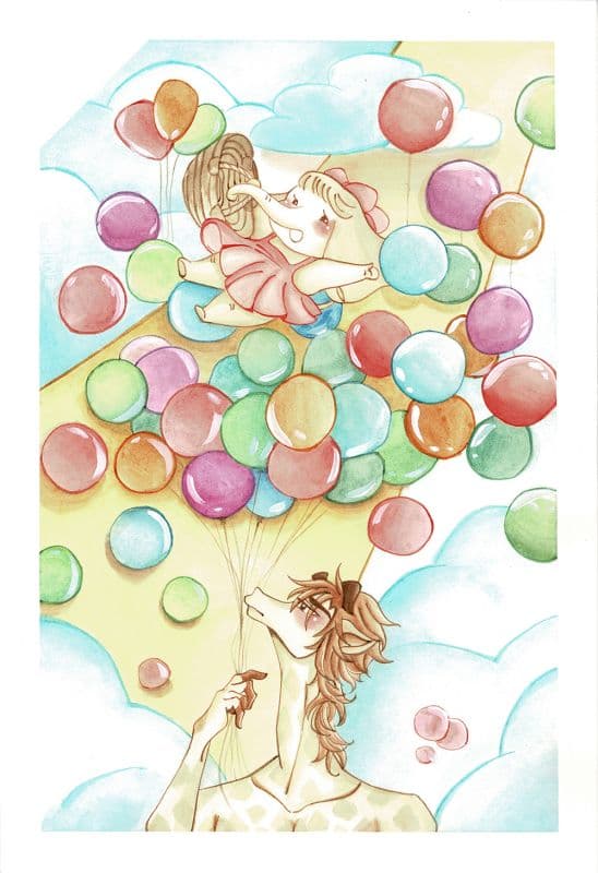 【 藝術微噴複製畫 】抱抱系列 - 球池 1