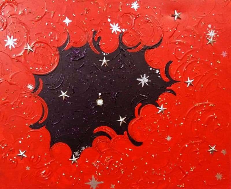 黑與紅雲的星辰