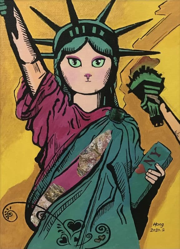 紐約自由女神貓咪 New York Statue of Liberty Cat
