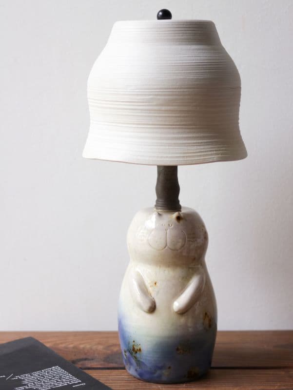 吉普貓造型 陶瓷桌燈 1