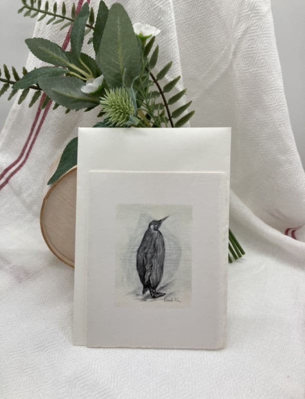 印在卡片上的企鵝/Penguin print on card 1