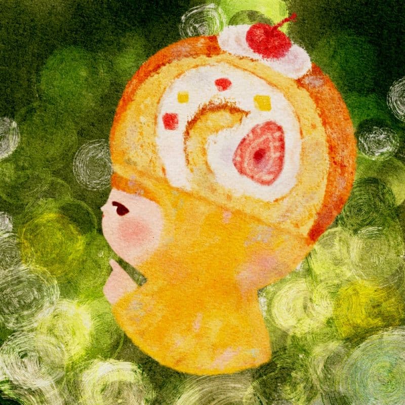現在,我想的是櫻桃蛋糕捲!