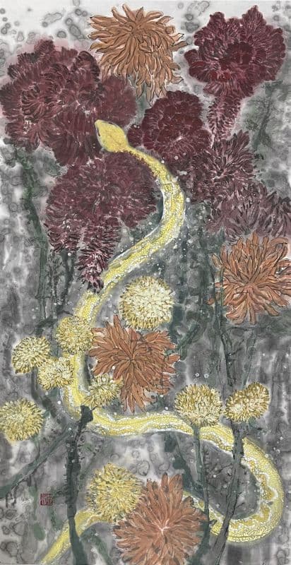 繁花黃金蟒/Flowery Golden Python