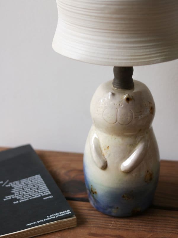 吉普貓造型 陶瓷桌燈 3