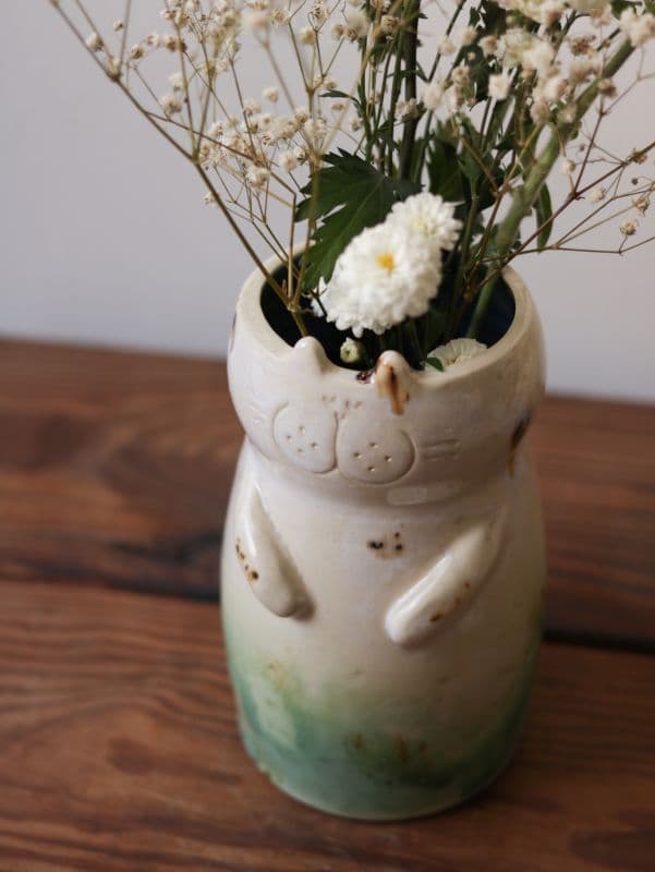 吉普貓陶瓷花器 5