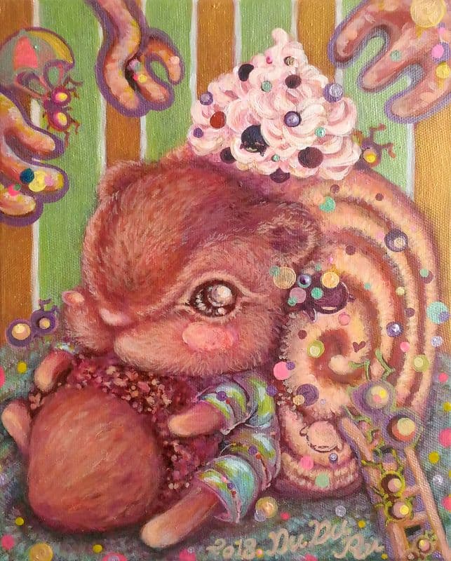 甜點系列_松鼠奶油卷護食記-售出 1