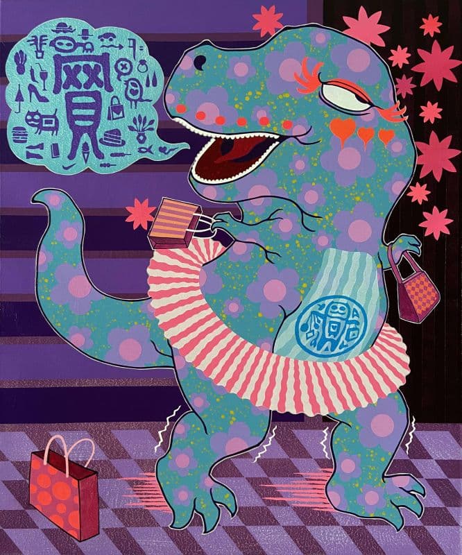 逛街女孩-72X60