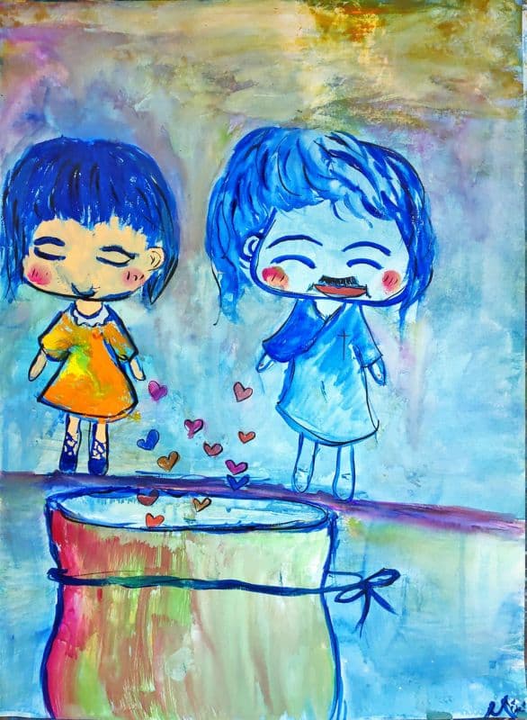 與耶穌,一起帶下愛。