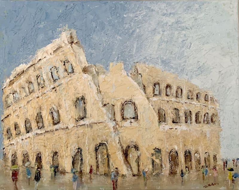 Colosseum in the rain