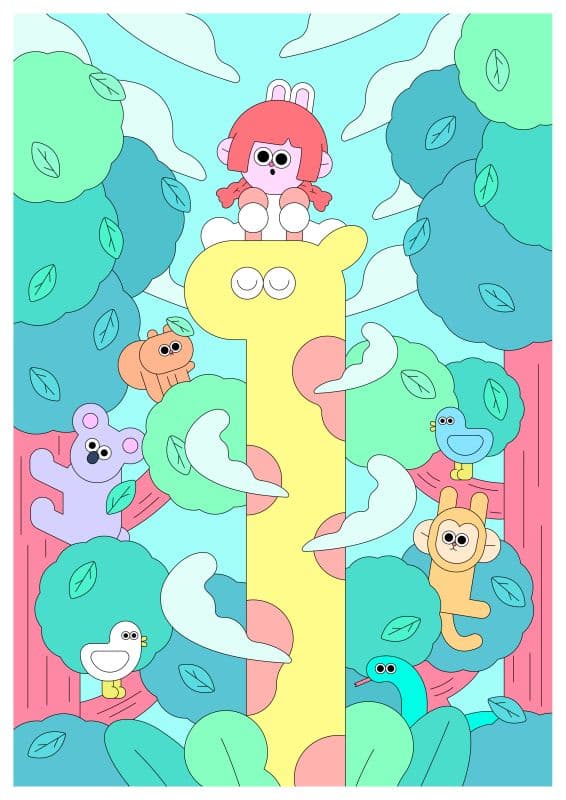 高高長頸鹿眺望世界 1