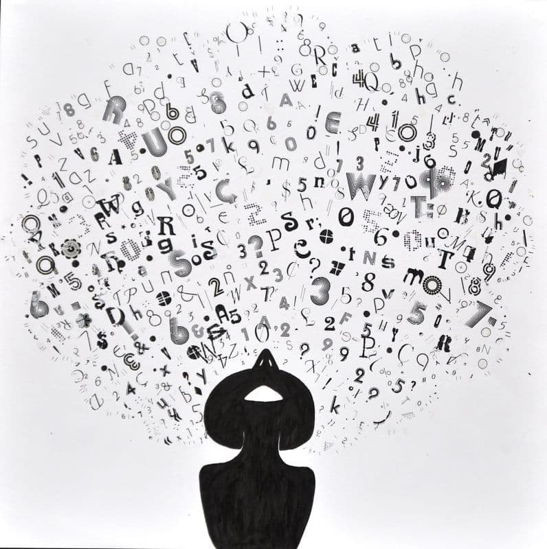 煩惱(向上看)troubled mind(look up) 1