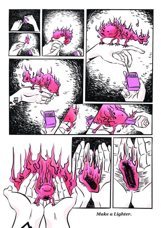 火蠑螈 Make a lighter.