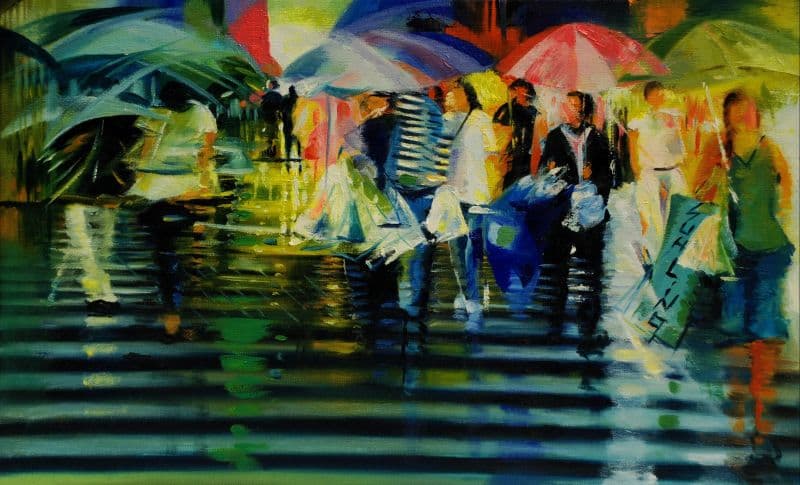 雨中即景