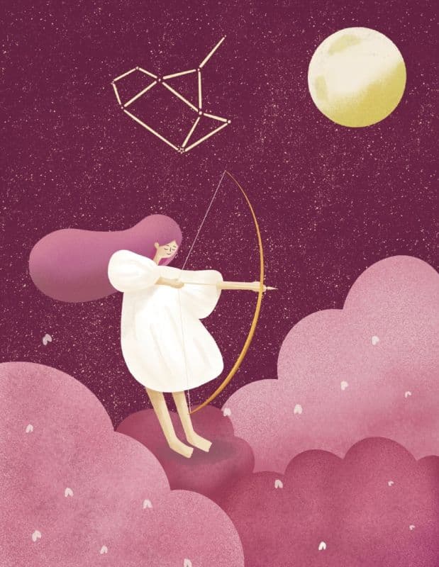 【女孩與星空】十二星座系列-射手座