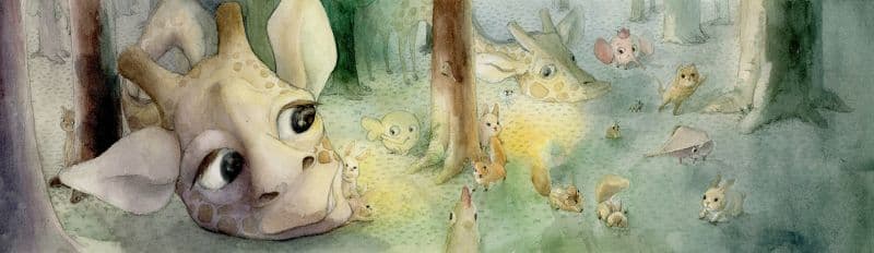 一二三,長頸鹿!(複製畫)