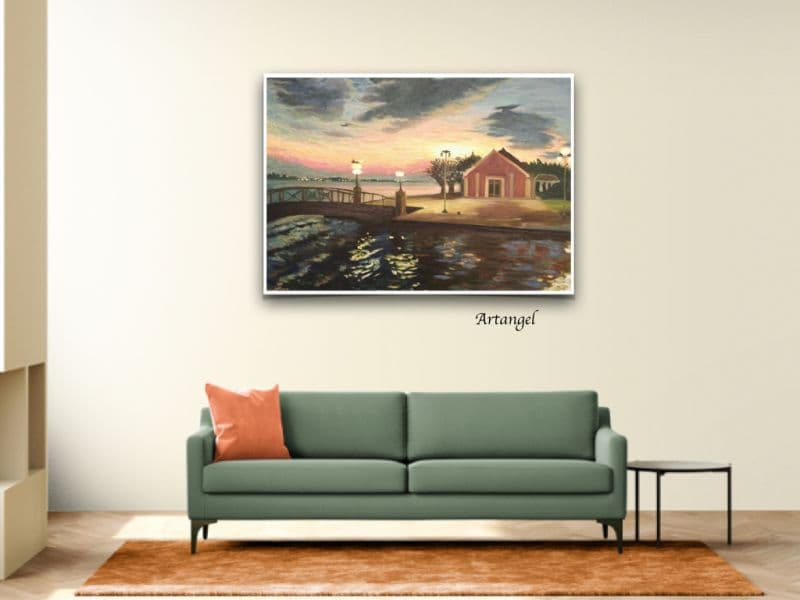 淡水四部曲--海關碼頭夕陽 1