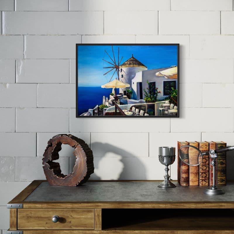 聖托里尼 夢的邊緣(含框) 2