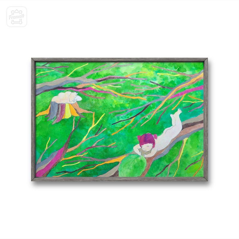 咩咩叫的羊洞_樹葉信 The baaing sheep hole_leaf letter 4