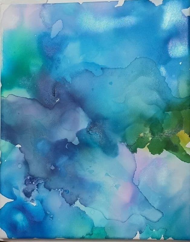 Over blue