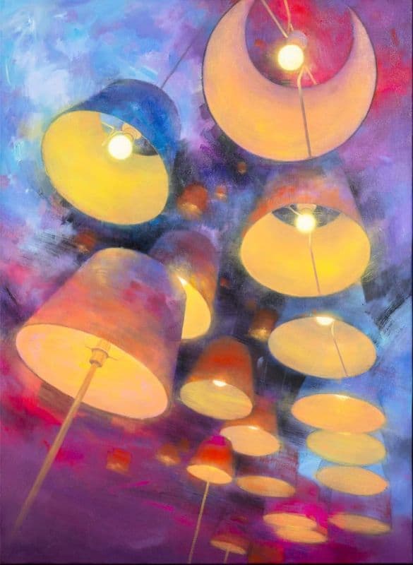 像是在天上的燈