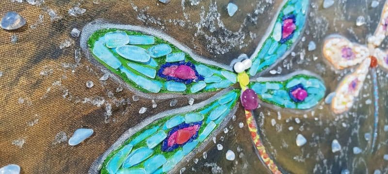 蜻蜓星球_Dragonfly Planet(珠寶畫) 3