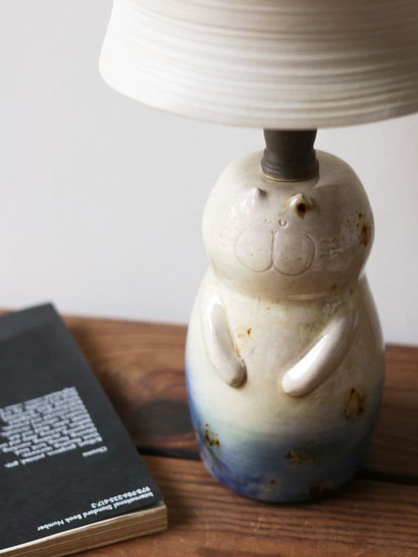 吉普貓造型 陶瓷桌燈 2