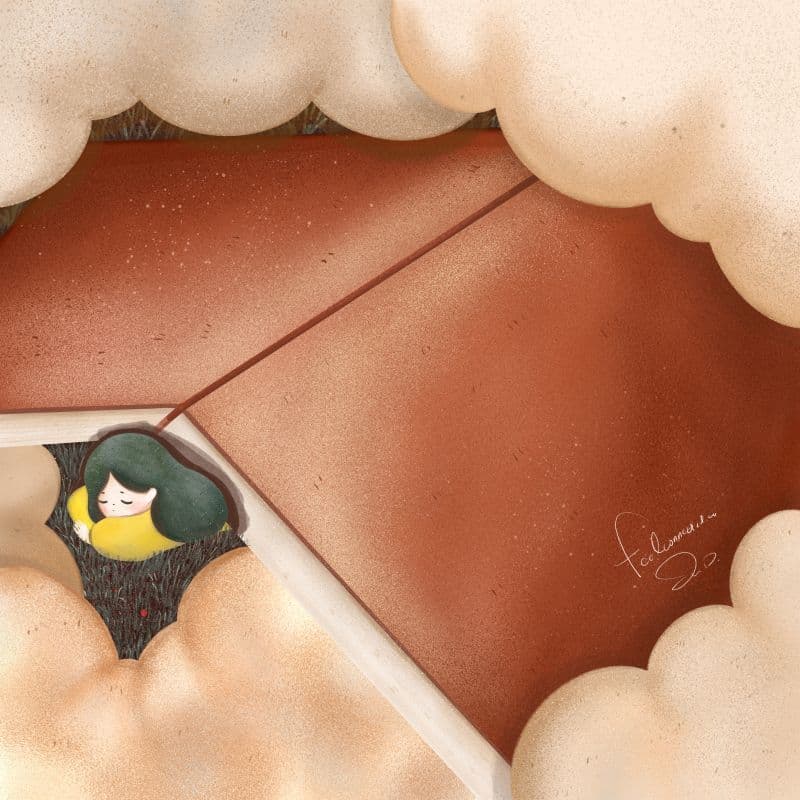 《與書本一起進入夢鄉》